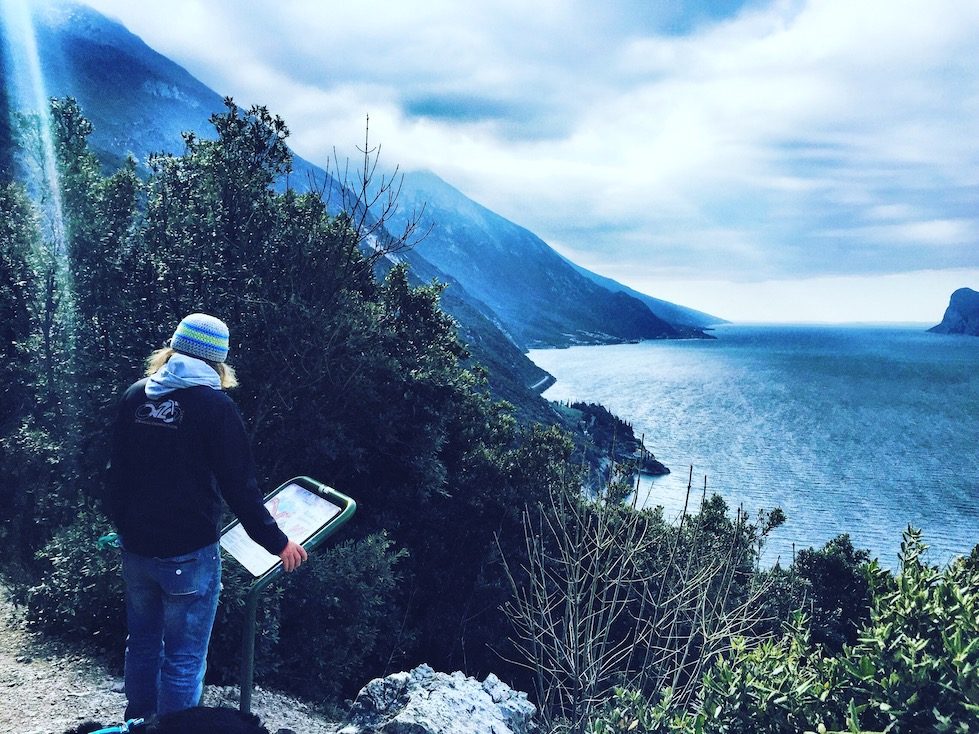 Wandern_Gardasee Gardasee Busatte Tempeste Torbole Wandern Hund Camping Februar