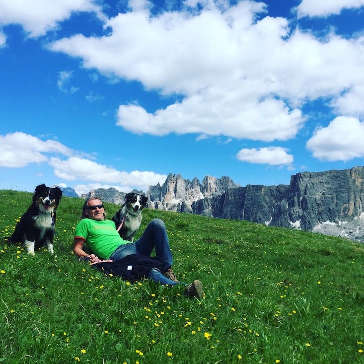 Hundemensch Hundemensch Hundeliebe Camping Hund Wohnmobil Italien Dolomiten