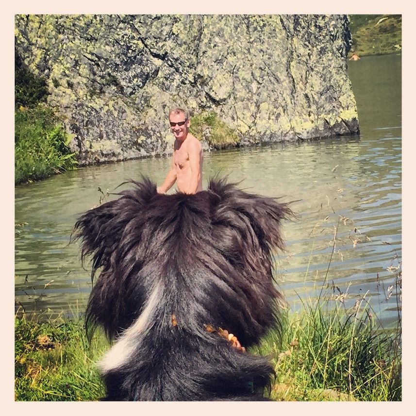 Hundemensch Hundemensch Hundeliebe Bergsee Hund Camping Wandern