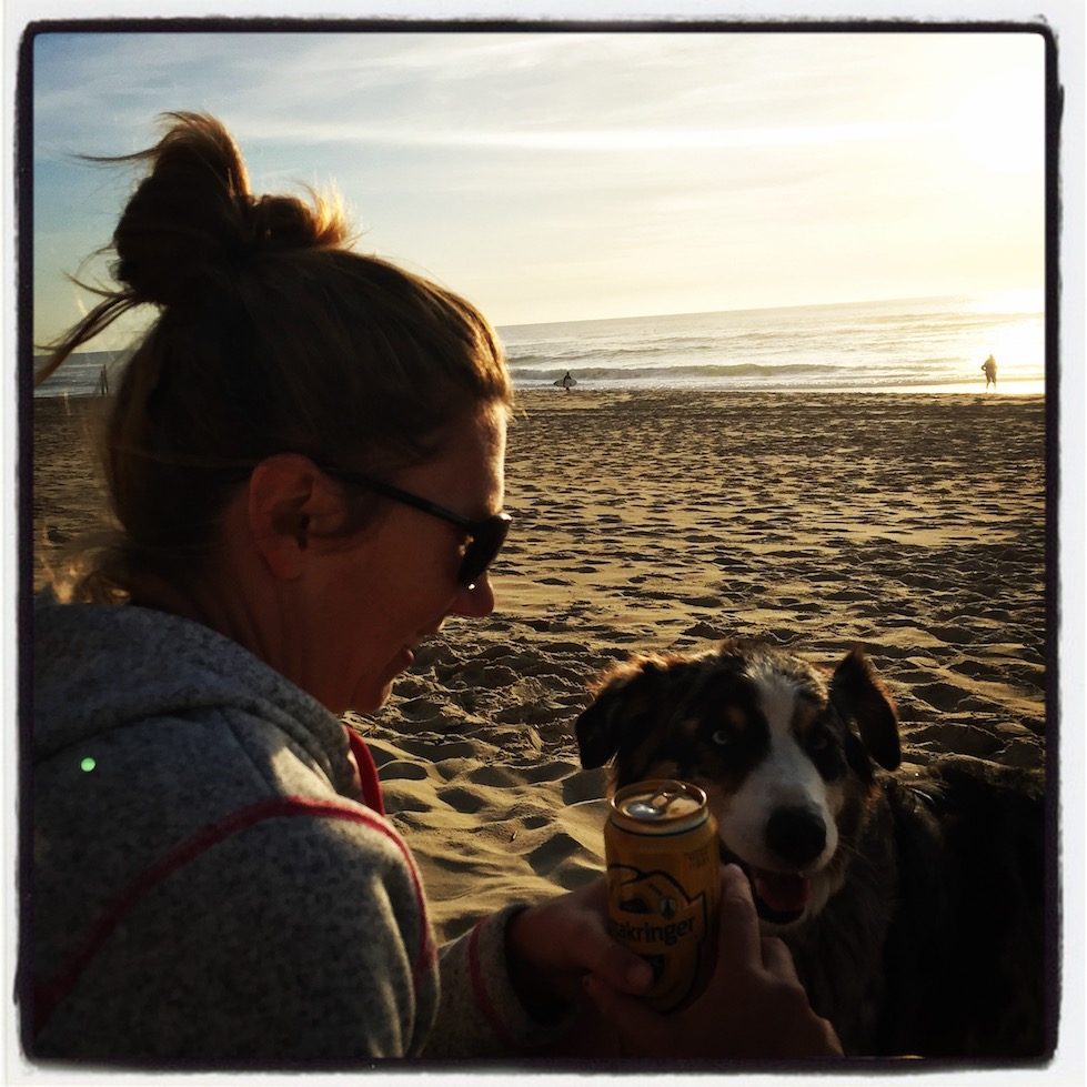 Atlantik Hund camping Frankreich Aquitanien Atlantik
