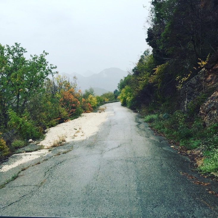 Old Road to Bar Montenegro Old road to Bar Wohnmobil Camping Hund
