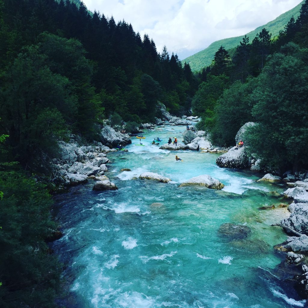 Soča Sofa Wassersport wandern Triglav Nationalpark Kanu