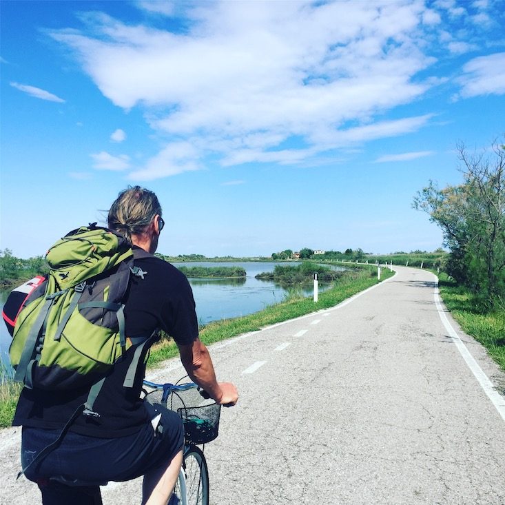 Lio Piccolo Fahrradtour Hund Lio Piccolo Laguna Nord