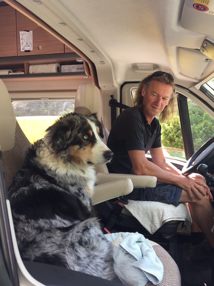 Camper Hund Kastenwagen Camping Camper Wohnmobil