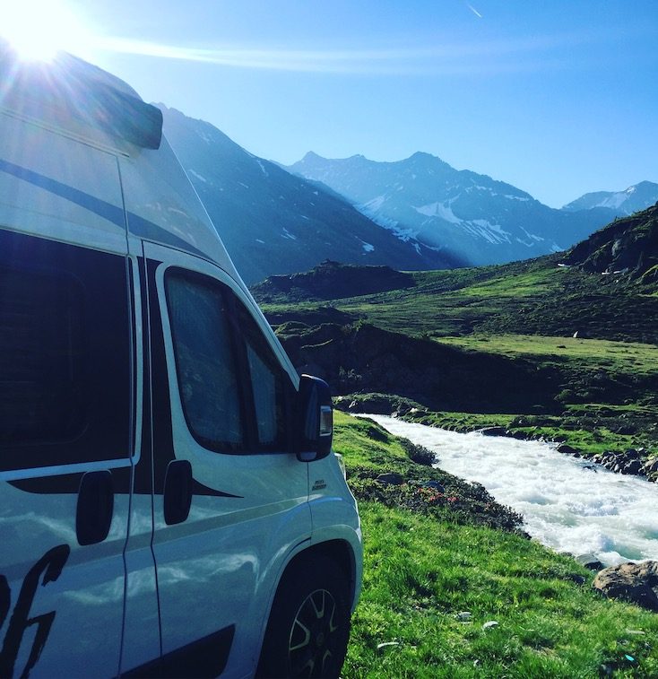 Kaunertal Wildcamping Kaunertal Camping Wohnmobil Campingbus hund