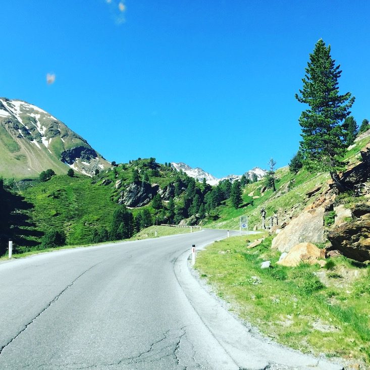 Kaunertal Kaunertaler Gletscherstraße Tirol Wohnmobil Hund Mautstraße