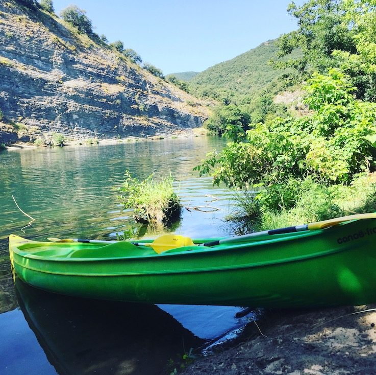 Ardeche Ardeche Kanu Hund Camping
