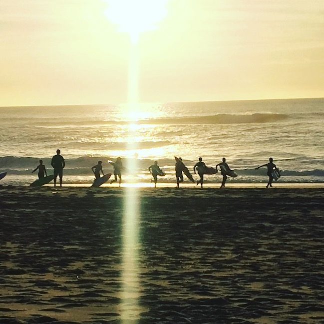 Atlantik_Frankreich Atlantik surfen surfkurs Ozean Sonnenuntergang