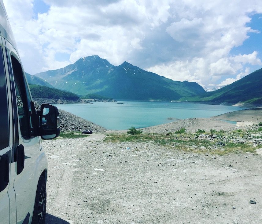 Lac du Mont Cenis Lac du Mont Cenis Rundreise Alpen Frankreich Kastenwagen