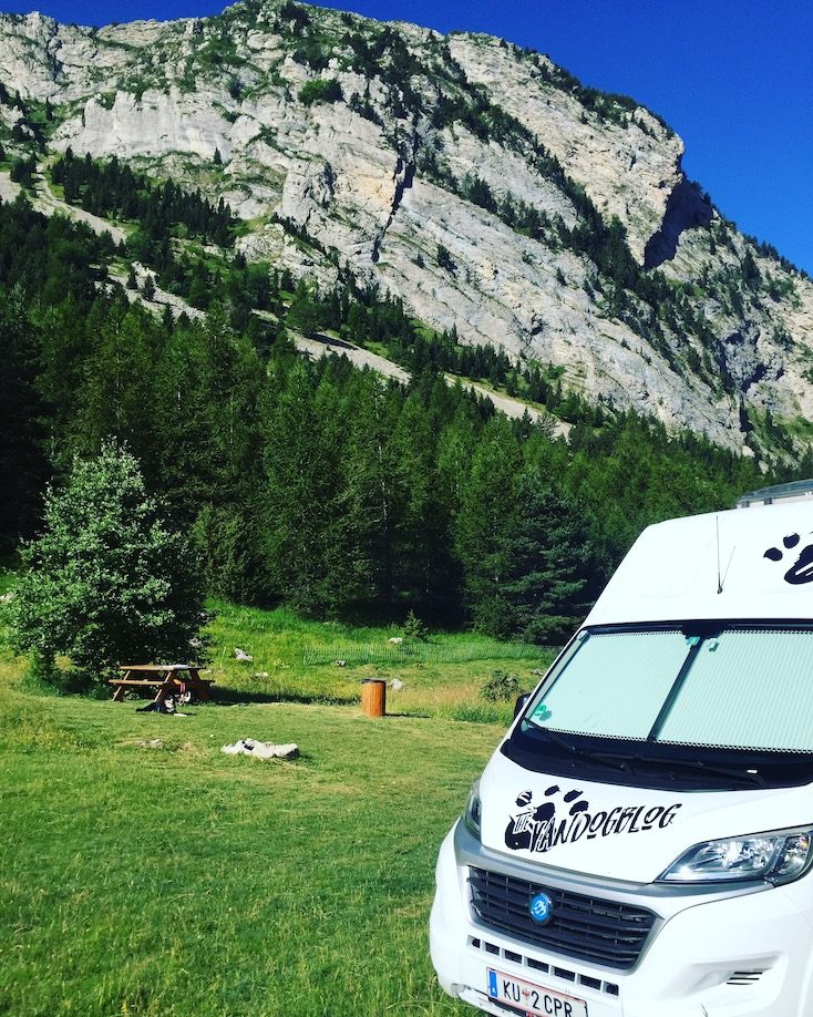 Devoluy Dévoluy camping camping bus Wohnmobil wild camping picknick platz