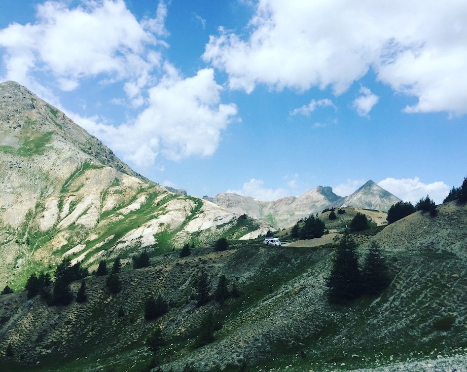 Col de l'Izoard Col de l'Izoard Camping am Berg Wildcamping Frankreich Kastenwagen