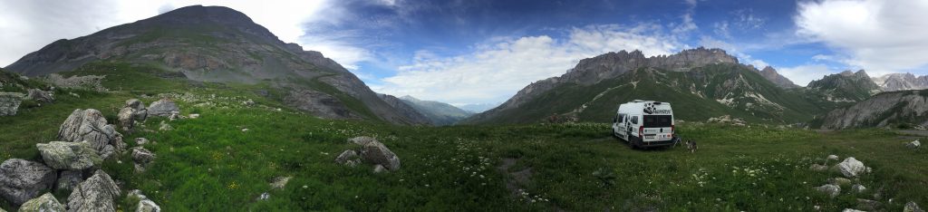 Col du Galibier Col du Galibier französischeAlpen Frankreich Wildcamping wohnmobil Campingbus van camping