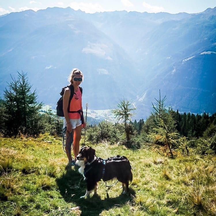 Alpe Adria Trail Hund Wandern Wanderung Kärnten Weitwandern