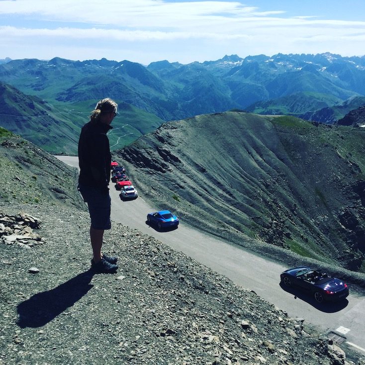 Col de la Bonette Col de la Bonette Alpenpässe Porsche Frankreich Sportwagen Alpen Passstraße Panoramastraße Cime