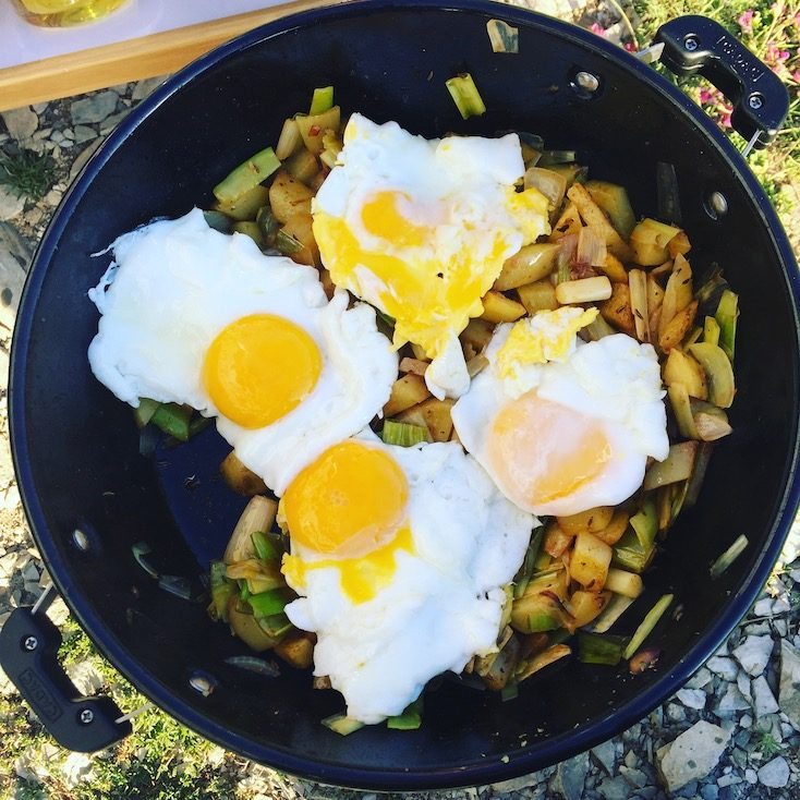 Cadac Safari Chef 2 Ideen Cadac Topf Campingküche Spiegelei Bratkartoffel