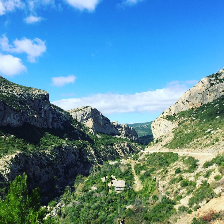 Languedoc Roussillon Languedoc Roussillon Schlucht Camping Wohnmobilreise Frankreich Südfrankreich pays cathare Aude Rundreise mit Hund