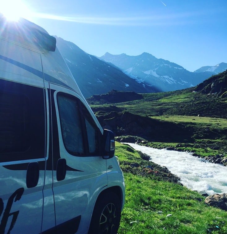 Kaunertal Wildcamping Kaunertal Camping Wohnmobil Campingbus hund