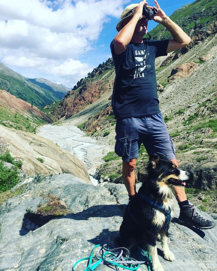 Kaunertal Gepatschferner Gletscher Wandern Wanderung Hund