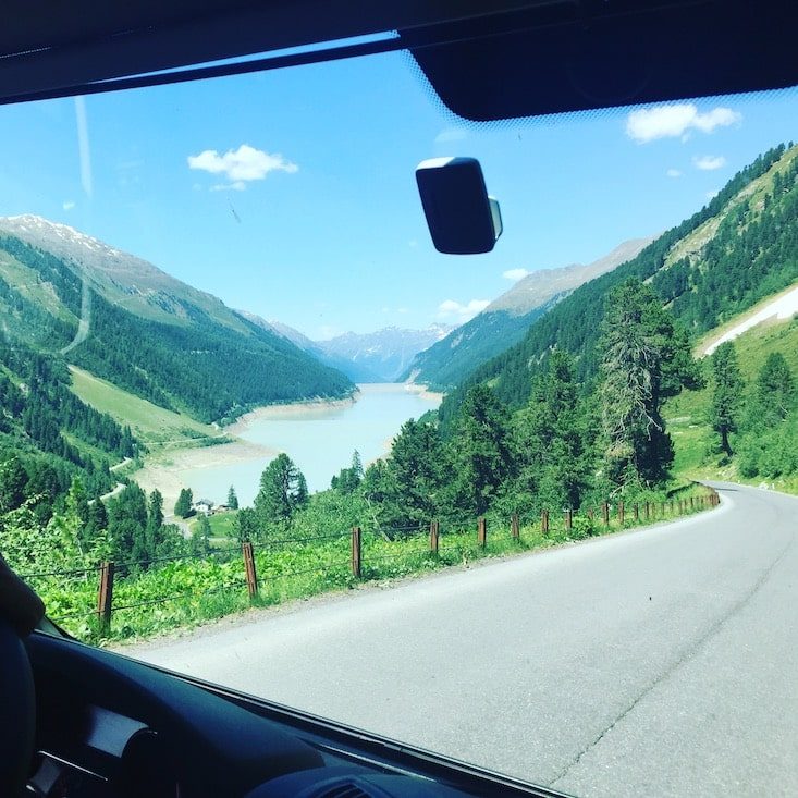 Kaunertal Kaunertaler Gletscherstraße Gepatschstausee Wohnmobil Campingbus Mautstraße