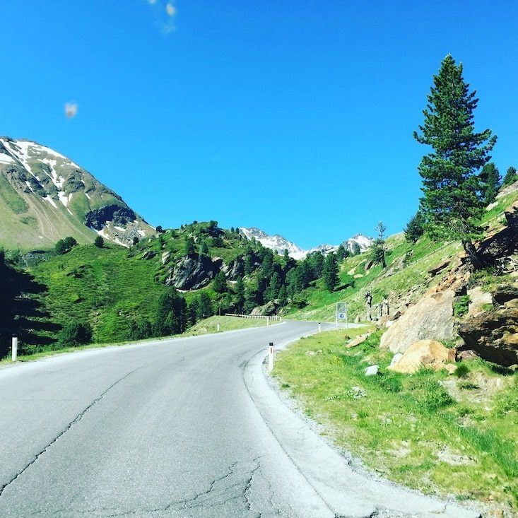 Kaunertal Kaunertaler Gletscherstraße Tirol Wohnmobil Hund Mautstraße