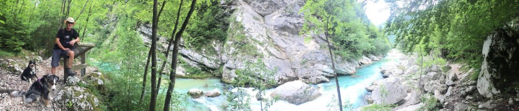 Soca Tal Soca Tal Wandern und Camping mit Hund Soska Pot Weitwandernweg Slowenien