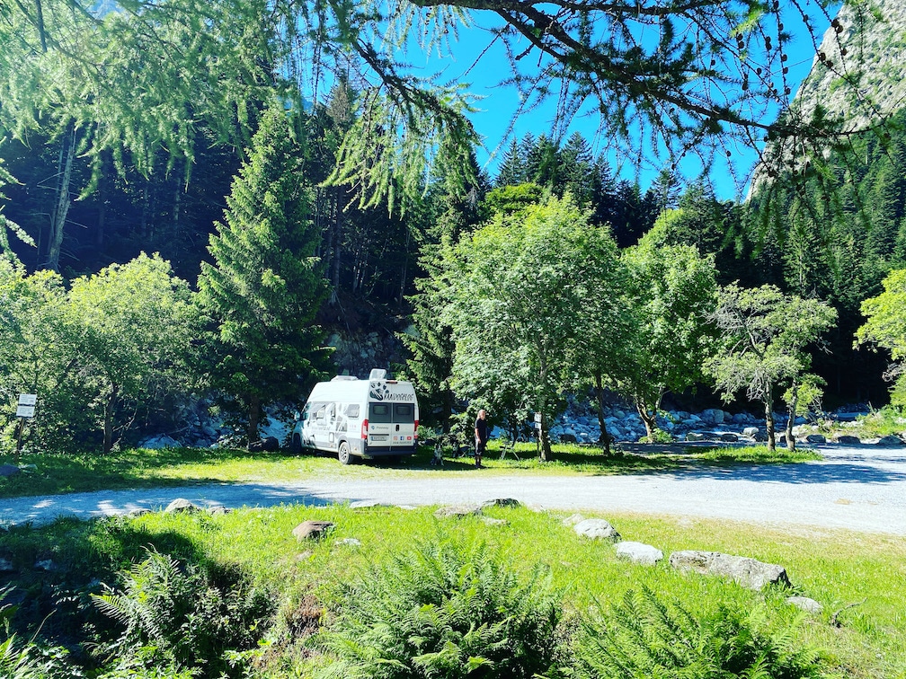 Valle Gesso Parco Naturale Alpi Marittime Terme di Valdieri Stellplatz Camping mit Hund Piemont