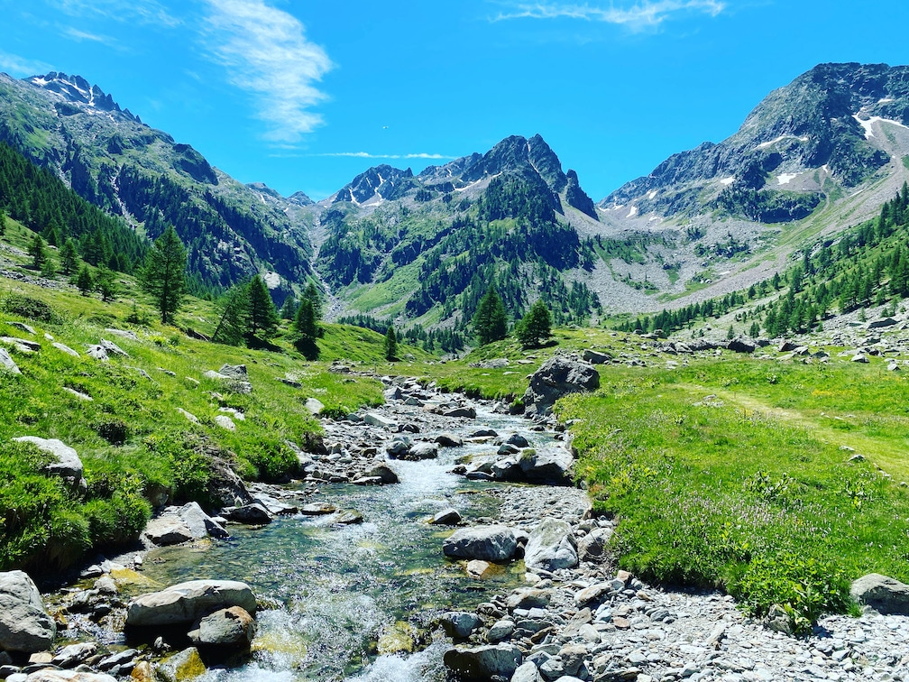 Valle Gesso Valle Gesso Piemont Seealpen Parco naturale della Alpi marittime Italien Fluss